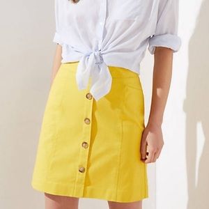 Loft yellow skirt